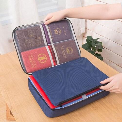Document Ticket Storage Bag Waterproof Large Capacity for Home Office Travel 35 x 6 x 27cm