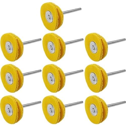 TOP 1/8Inch Yellow Cotton Cloth Polishing Buffing Wheel for Dremel Polishing Kit - Polishing Wheel or Silver Polish Wheel
