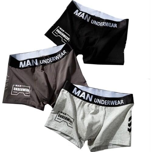 Brand Letter Mens Panties Cotton Boxers Men High Quality Boxer Homme Sexy Breathable Fashion Autumn Top Underwear For Man