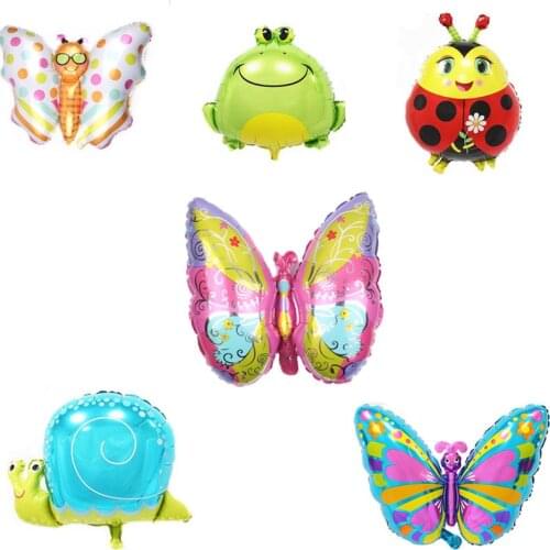 Butterfly aluminum film balloon cartoon animal cute insect animal balloon jungle outdoor party birthday party decoration