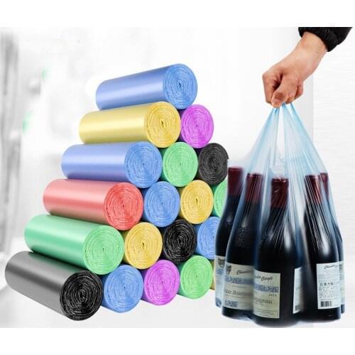 1 Roll Small Garbage Bag Trash Bags Durable Disposable Plastic Home Kitchen Tool Polyethylene cheapest Trash Bag 45*50/45cm*60CM