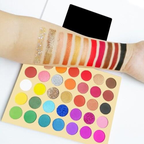 10 Pieces Private Label Colorful Eyeshadow Palette Custom Mermaid Shimmer Gold Bridal Eye Makeup Cosmetic with Your Logo