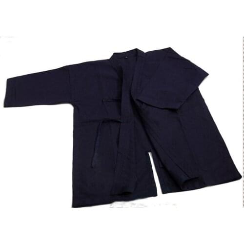 2color Summer honeycomb pure cotton UNISEX dark blue/white hakama Kendo uniforms kung fu hapkido suits martial arts jacket tops