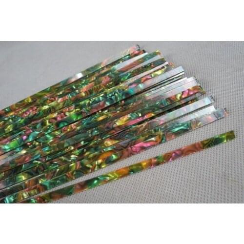 30STRIP GREEN SHELL CELLULOID BINDING,Measures6mm x 1.5mm thick and 1600mm long