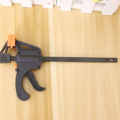 4pcs 4 inch Woodworking Bar F Clamp Clip Hard Grip Quick Ratchet Release DIY Carpentry Hand Vise Tool