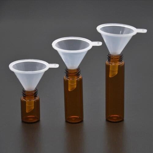 Wide Application 5Pcs Modern Reusable Safe Plastic Funnels Lightweight Plastic Funnels Practical for Lab Bottles