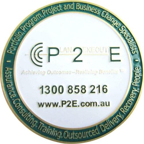 Discount promotion metal commemorative coin Enamel Painted round coin