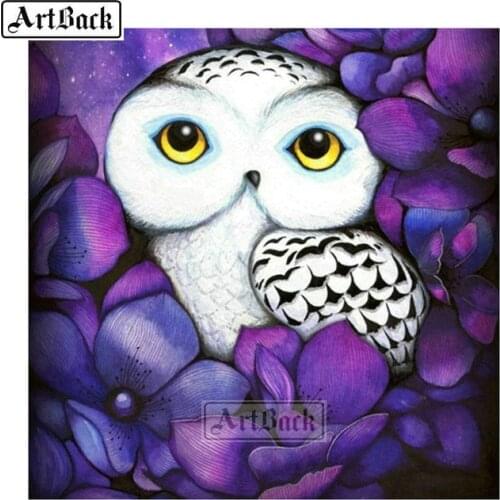 Cartoon owl D diamond painting owl full square drill diamond embroidery mosaic home decoration painting