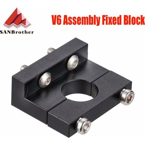 All Metal V6 Hotend Bracket Parts Upgrade E3d V6 Bowden Extruder Aluminum Mount Compatible with Ender3 series V6 Volcano Hotend