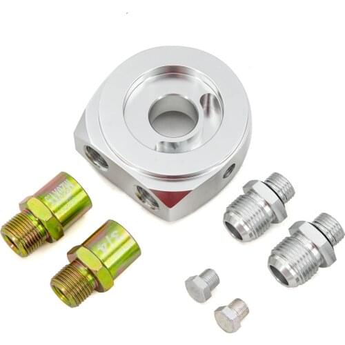 Aluminum oil adapter oil sandwich cooler AN8 AN10 3/4-16UNF M20X1.5 sw2