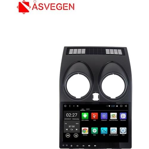 Asvegen 9 inch Android 7.1 Quad Core Car Radio GPS Navigation Stereo Headunit WIFI 4G Media DVD Player For Nissan Qashqai 2007