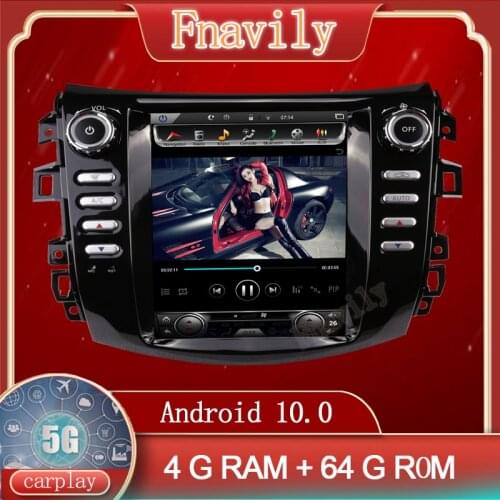 Fnavily Android 10 Car Radio For Nissan Navara NP300 Multimedia System Player GPS Navigation Vertical Screen Tesla Style 10.4"