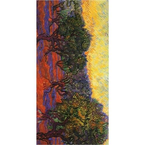 35*70cm Bath Hand Towel Eco-friendly Bamboo Fiber Travel Face Towel Swimming Wash Cloth van Gogh Painting Pattern Sport Toallas