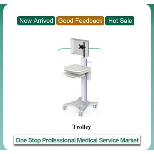 Hospital computer workstation trolley/ cart Height Adjustable RS201-2 (pls contact us for final freight)