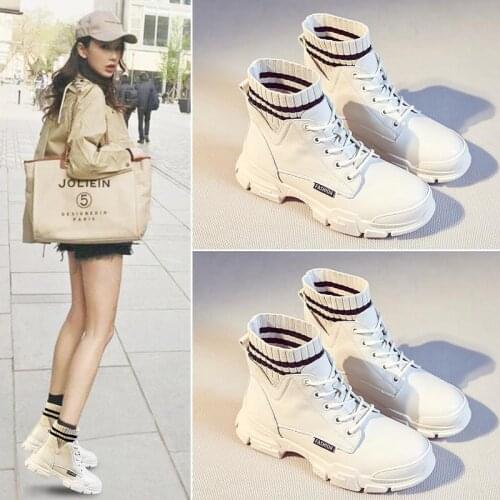 Shoes Women Spring Autumn Martin Boots Woman British Style All-match Trendy Thin Section Wool Short Boots Fashion Round Toe