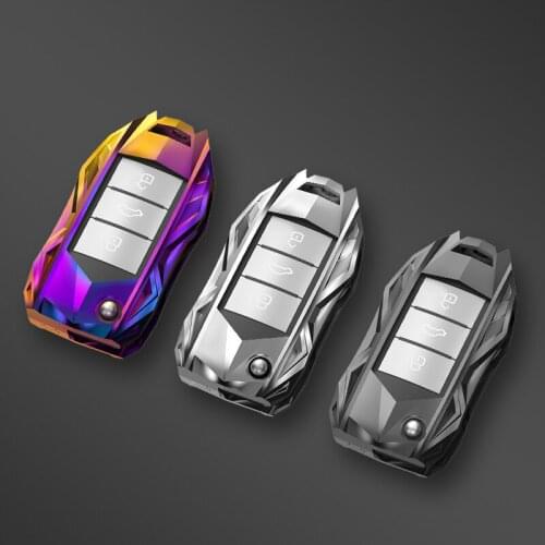 Mecha Car Key Cover Case Shell Holder Keychain for Roewe RX5 MG3 MG5 MG6 MG7 MG ZS GT GS 350 360 750 W5 Accessories