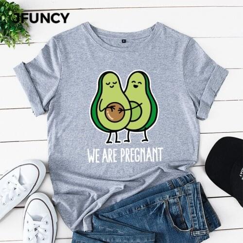 JFUNCY Harajuku Graphic Spring Summer T Shirt Funny Cartoon Print Women Shirts 100% Cotton Basic Tshirt Fashion Female Tees Tops