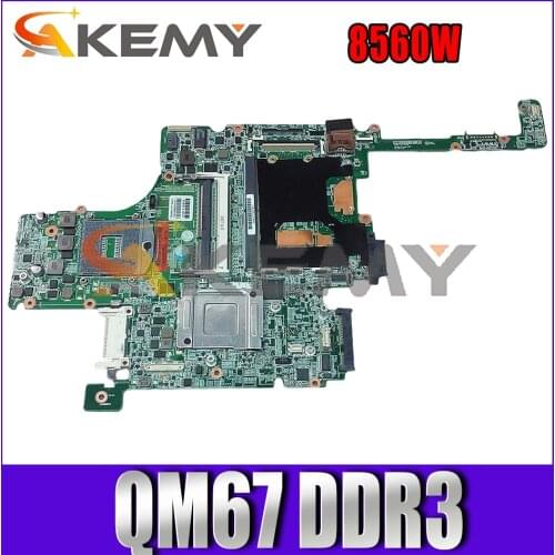 652638-501 For HP Elitebook 8560W 010164G00 652638-001 QM67 DDR3 Notebook motherboard Mainboard full test 100% work
