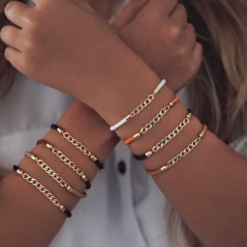 NAIQUBE Chain Bracelets