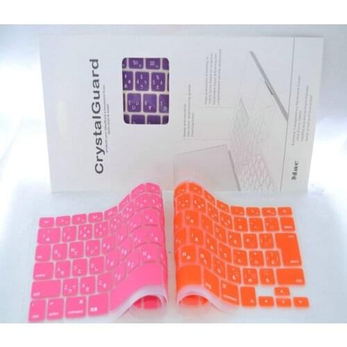 Japanese EU keyboard Cover 5PCS For Macbook Air Pro Retina 13 15 17 Protective Stickers For Laptop Skin Film With Retail