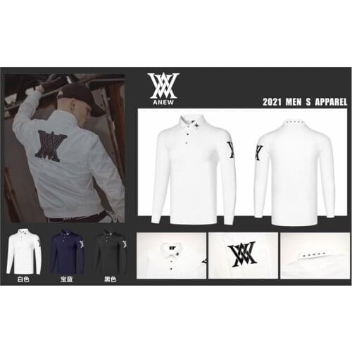 ANEW2021 New Golf Mens T-shirt Outdoor Sports Fashion T-shirt Warm Breathable Golf Outdoor Long Sleeve