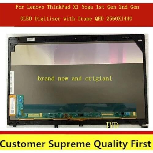 01AW977 01AX899 OLED Touch Screen Replacement Assembly For Lenovo ThinkPad X1 YOGA 1ST 2ND GEN 20FQ 20FR 20JD 20JE 20JF 20 JG