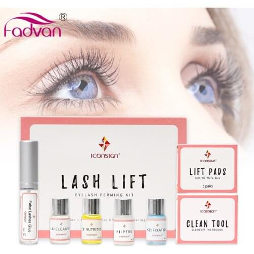 Fadvan Eyelash Lifting Kits Eyelash Curling Tools Lash Lift Extensions Set Professional Perm Eyelash Perming Set For Salon Home