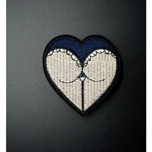 Heart Size: 5.5x6.0cm Iron On Patches Sewing Embroidered Applique for Jacket Clothes Stickers Badge DIY Apparel Accessories