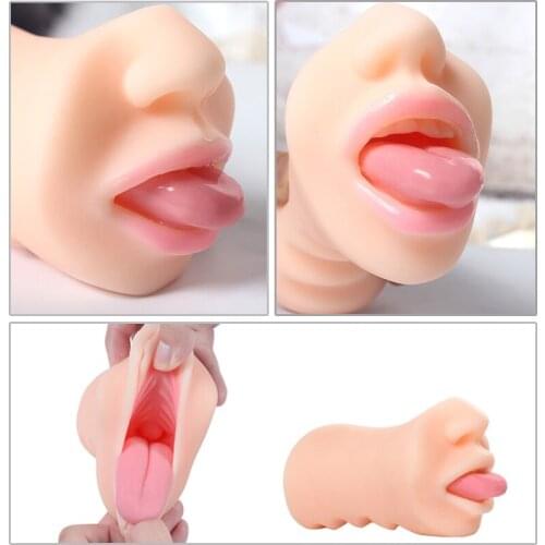 Sextoys Deep Throat Male Masturbator Super Soft Oral Sex Blowjob Masturbation Cup Vagina Pocket Pussy Adult Sex Toys for Men