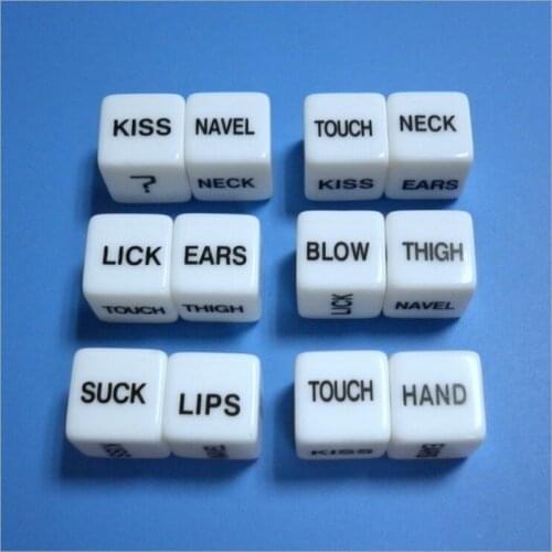 2pc Funny Sex Dice Sexy Romance Love Humour Gambling Adult Games Erotic Party KTV Nightclub Craps Game Sex Toys for Couple Lover