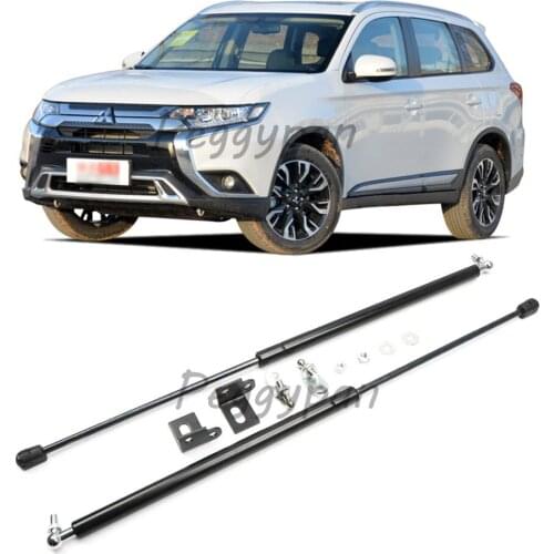 2Pcs Gas Charged Front Hood Bonnet Lift Supports Struts Springs Shocks Damper Props Fit For Mitsubishi Outlander 2013-2019