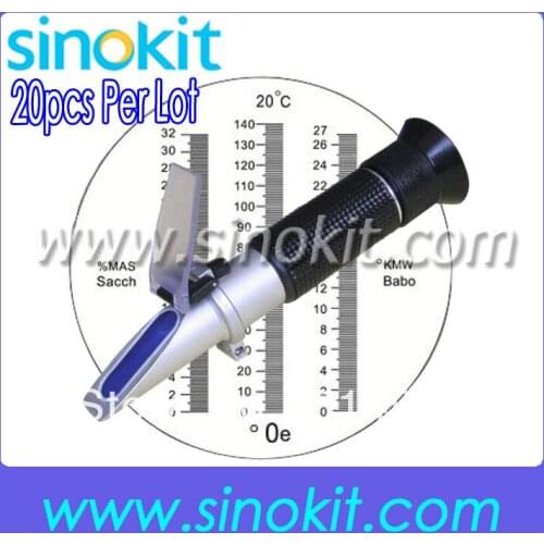 20pieces Per Lot Wholesales Professional Hand held Wine/Oe Refractometer RHB-32sATC