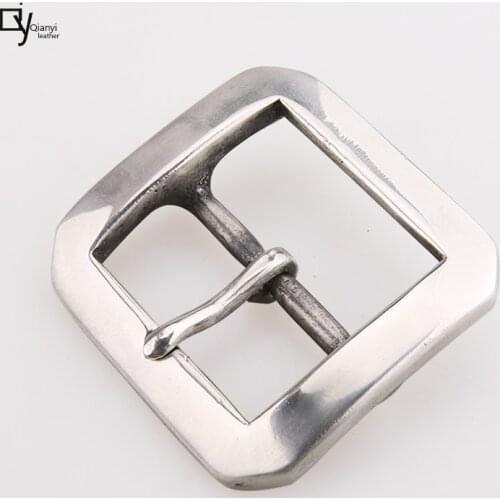 925 silver belt buckle mens heavy octagon classic belt buckle belt clip mens trousers belt buckle Square buckle