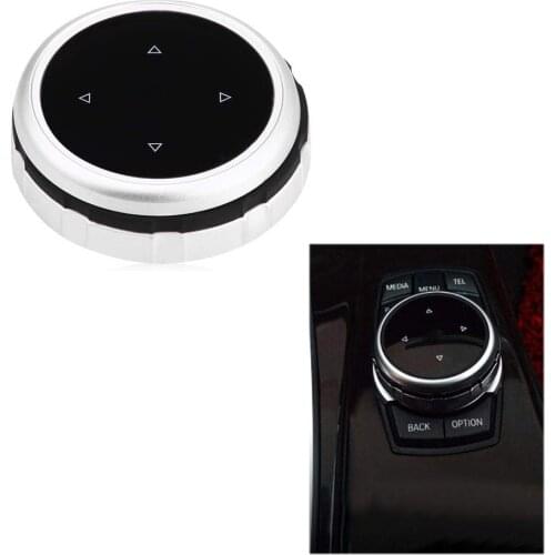 Car Multimedia Buttons Cover iDrive Stickers for BMW 1 2 3 5 7 Series X1 X3 F25 X5 F15 X6 16 F30 F10 F07 E90 F11 M logo