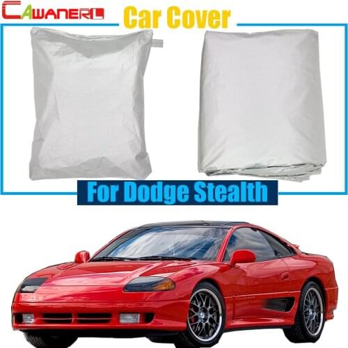 Cawanerl Outdoor Car Cover Sun Rain Snow Resistant Protection Cover Anti UV Dustproof For Dodge Stealth