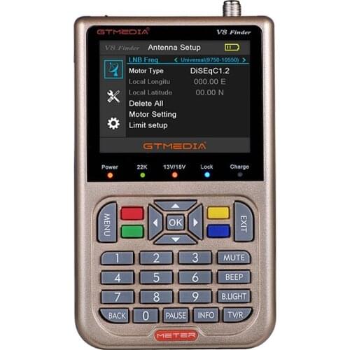 GTmedia Freesat Finder Digital Satellite Finder 1080P DVB S S2 S2X Satellite Meter Satfinder