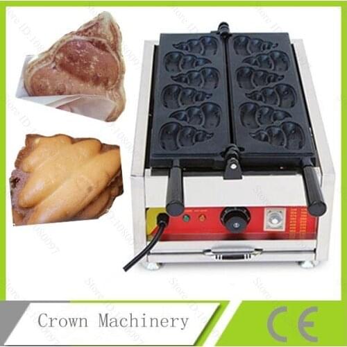 Electric Poo Shaped Waffle Maker Machine Baker Iron;Defecate shape waffle maker; Stool shaped waffle baker