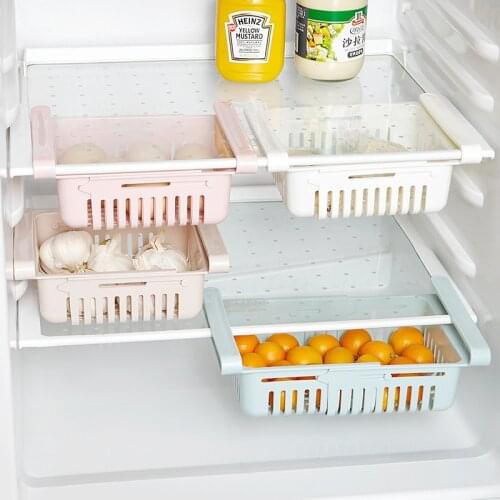 Kitchen Refrigerator Organizer Drawer Basket Refrigerator Storage Box Refrigerators Drawer Shelf Plate Food Storage Rack