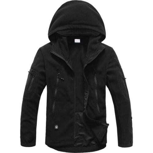 Softshell Clothes Army Tactical US Military Winter Mens Hooded Coat Outdoors Sports Fleece Jacket Winter Jacket Military Top