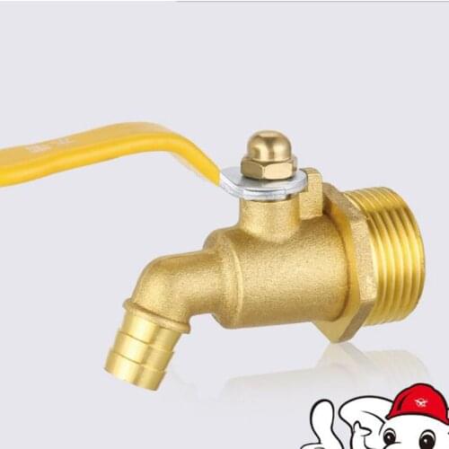 Brass hot water nozzle Double threaded hot and cold water nozzle with external thread thread