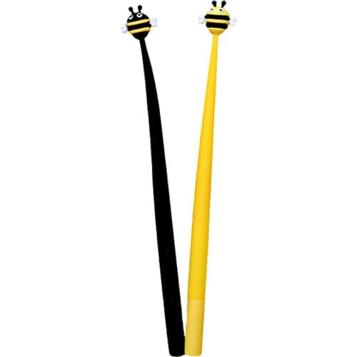 Buzzing Bee Gel Pens Cute Cartoon Style 0.5mm Writing Tool School Students Stationery Black Refill Office Accessories Supplies