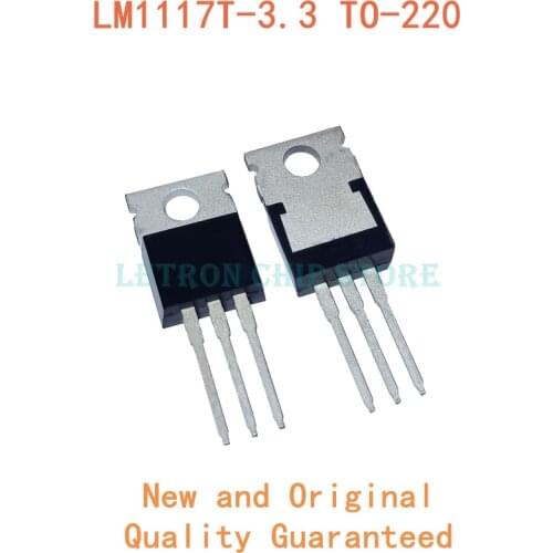 10PCS LM1117T-3.3 TO220 LM1117-3.3 LM1117T 3.3V LM1117 LM1117T-3.3V LM1117-3.3V TO-220 new and original IC Chipset