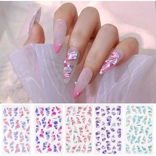 Nail Art Decal 5D Nail Sticker Embossed Nail Sticker 5D Embossed Three-dimensional Ribbon Nail Stickers