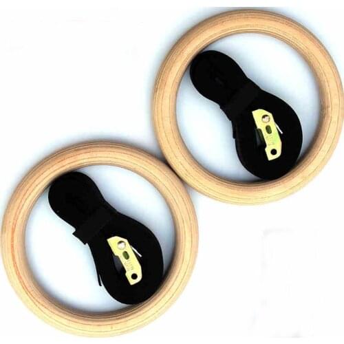 New Wooden 28mm Exercise Fitness Gymnastic Rings Gym Exercise Crossfit Pull Ups Muscle Ups
