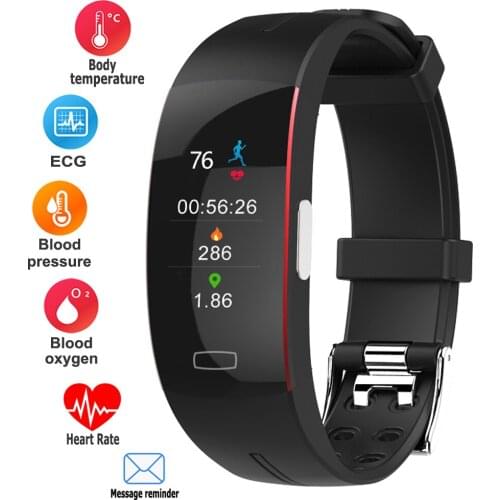 New Smart Band Wristband With PPG ECG Test Body Temperature Monitoring Heart Rate Blood Pressure Sports Waterpoof Smart Bracelet
