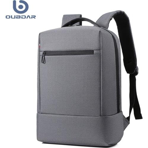 OUBDAR 2020 New Fashion Men Backpacks 15.6 Inch USB Charging Laptop Male 25L Mochila College School Backpack for Boys Travel Bag