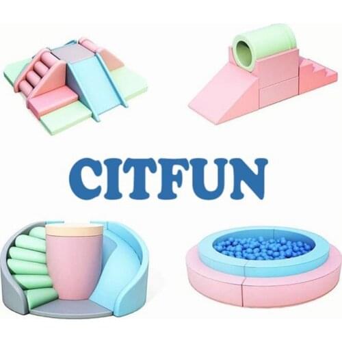 Customize acceptable Popular Macaroon colorful soft kids play ;Eco-friendly toddler foam play equipment