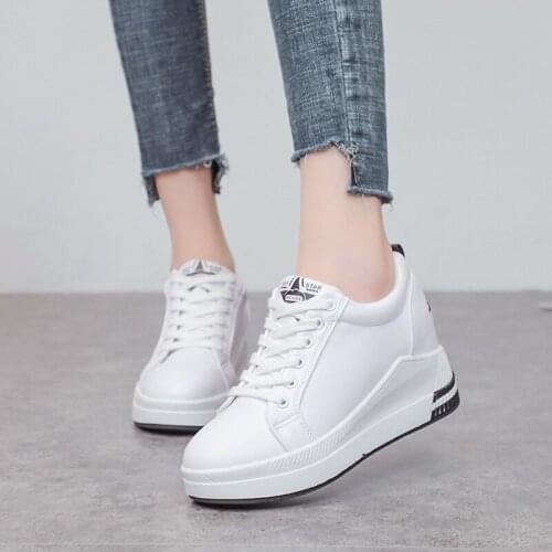 Casual Shoes Women Platform Sneakers Patchwork Fashion zapatos de mujer chaussures femme Ladies Chunky footware Shoes U21-53