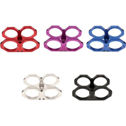 Premium Metal Dual Oil Fuel Pump Filter Bracket Car Modification Refit Parts