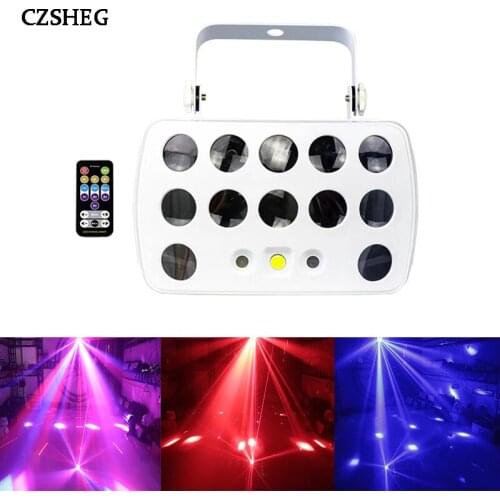 Remote Control DMX RGBW LED Laser Strobe Disco DJ Beam Spot Stage Lighting Effect Party Dance Club Wedding Butterfly Light